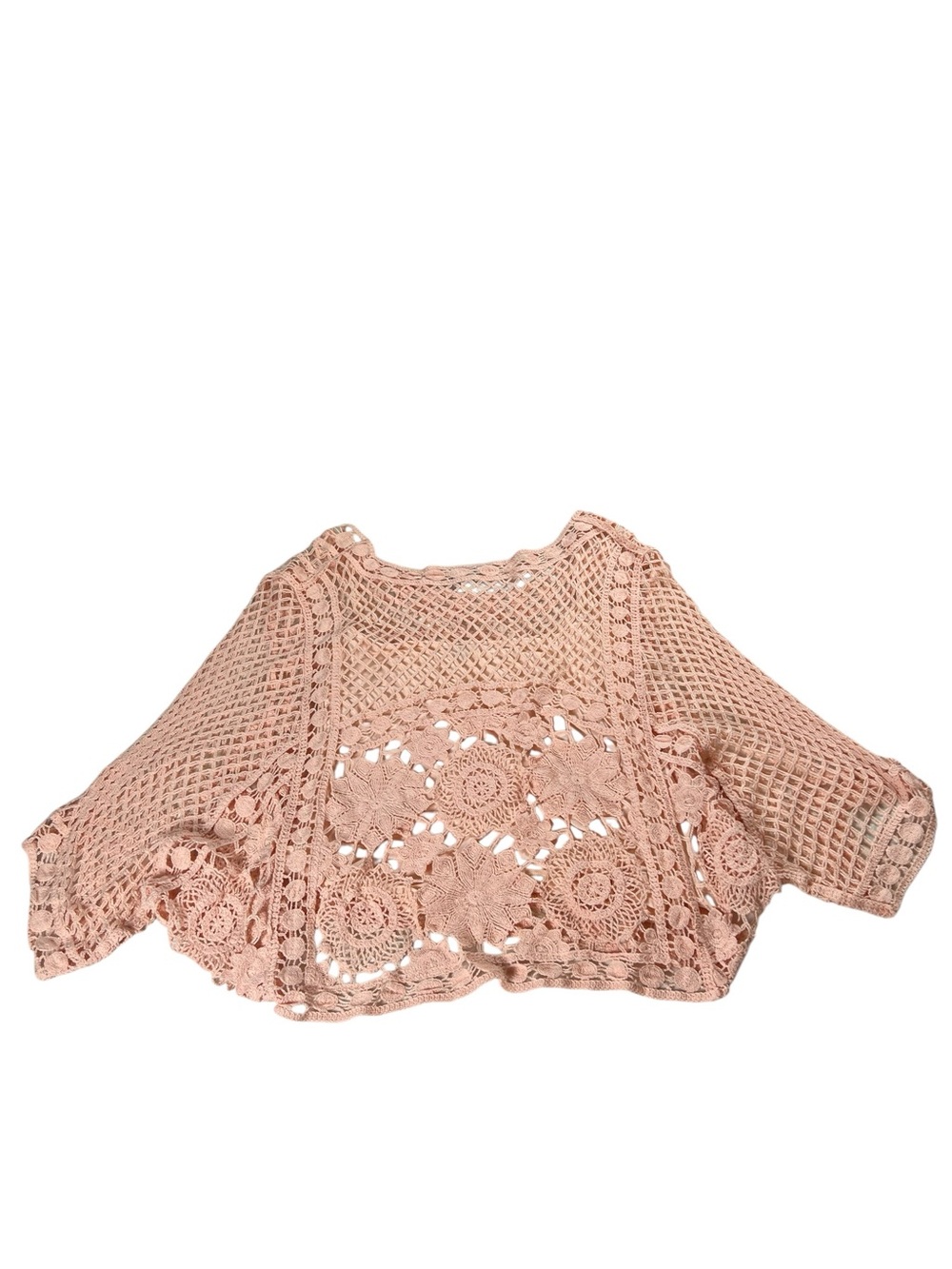 Sundance Crochet Lace Pullover Oversized Top Size XL - Picture 15 of 16